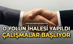 O yolun ihalesi yapıldı: Çalışmalar başlıyor