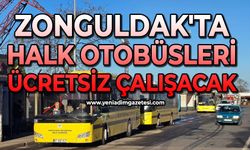 Zonguldak'ta halk otobüsleri ücretsiz çalışacak