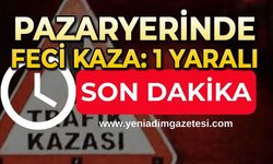 Pazaryerinde feci kaza: 1 yaralı