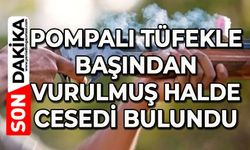Pompalı tüfekle başından vurulmuş halde bulundu