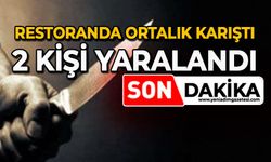 Restoranda ortalık karıştı: 2 kişi yaralandı