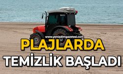 Plajlarda temizlik başladı