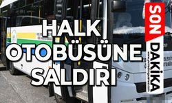 Halk otobüsüne saldırı
