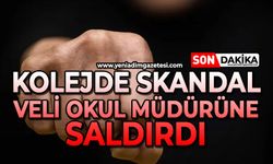Kolejde skandal olay: Veli okul müdürüne saldırdı