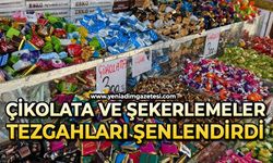 Çikolata ve şekerlemeler tezgahları şenlendirdi