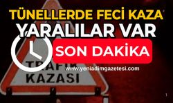 Tünellerde feci kaza: Yaralılar var