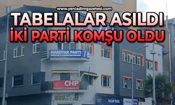 Tabelaları asıldı: İki parti komşu oldu