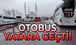 Otobüsler yatara geçti