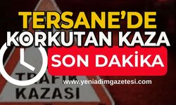 Tersane'de korkutan kaza