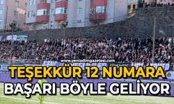 Teşekkür 12 numara: Başarı böyle geliyor