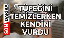 Tüfeğini temizlerken kendini vurdu