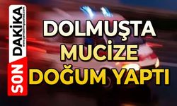 Dolmuşta mucize: Doğum yaptı