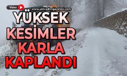 Yüksek kesimler bayram sabahı beyaza büründü