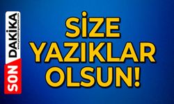Size yazıklar olsun!