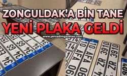 Zonguldak'a bin adet yeni plaka geldi!