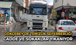 Gökçebey’de temizlik seferberliği: Cadde ve sokaklar yıkanıyor