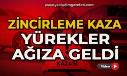 Zincirleme kaza: 5 araç birbirine girdi