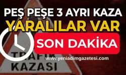 Ereğli'de peş peşe 3 ayrı kaza: yaralılar var