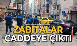 Zabıtalar caddeye çıktı