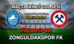 Pazarspor - Zonguldakspor FK karşılaşmasında ikinci gol sesi