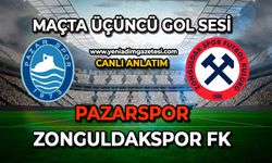 Pazarspor - Zonguldakspor FK karşılaşmasında üçüncü gol sesi