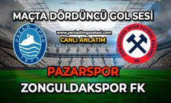 Pazarspor - Zonguldakspor FK karşılaşmasında dördüncü gol sesi