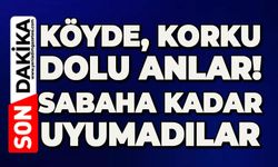 Köyde korku dolu anlar: Sabaha kadar uyumadılar!