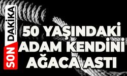 50 yaşındaki adam kendini ağaca astı