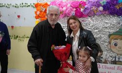 Bu kez yaşlılar minikleri ziyaret etti