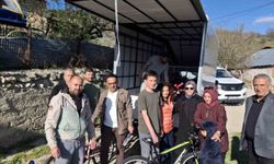 Ovacıklı öğrencilerin yüzü bisiklet desteğiyle güldü