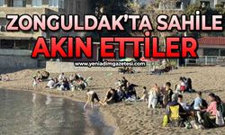 Zonguldak'ta sahile akın ettiler
