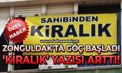 Zonguldak'ta göç başladı, "kiralık" yazısı arttı!