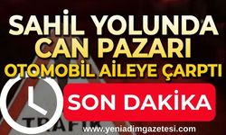 Sahil yolunda korkunç kaza: Lüks araç aileye çarptı