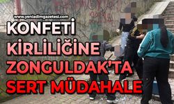 Konfeti kirliliğine Zonguldak’ta sert müdahale