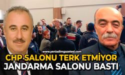 CHP salonu terk etmiyor: Jandarma salonu bastı