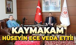 Kaymakam Hüseyin Ece veda etti