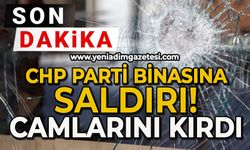 CHP parti binasına saldırı: Camlarını kırdı