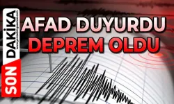 AFAD büyüklüğünü duyurdu: Deprem oldu