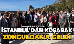 İstanbul'dan koşarak Zonguldak'a geldi