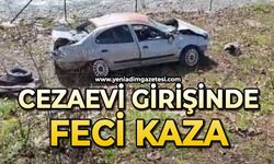 Cezaevi girişinde feci kaza