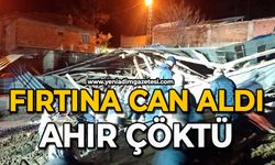 Fırtına can aldı: Ahır çöktü