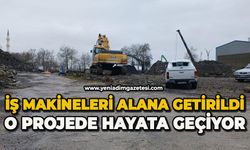 İş makineleri alana getirildi: O projede hayata geçiyor
