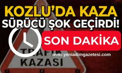 Kozlu'da kaza: Sürücü şok geçirdi!