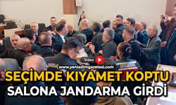 Seçimde kıyamet koptu: Salona jandarma girdi