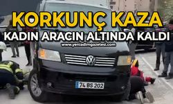 Kavşakta feci kaza: Kadın aracın altında kaldı