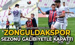 Zonguldakspor sezonu galibiyete kapattı