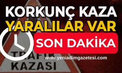 Otomobil bariyerlere çarptı: Yaralılar var