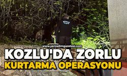 Kozlu'da zorlu kurtarma operasyonu