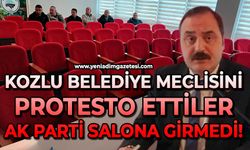 Kozlu Belediye Meclisini protesto ettiler: AK Parti salona girmedi!