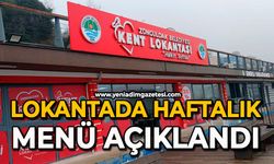 Lokantada haftalık menü açıklandı